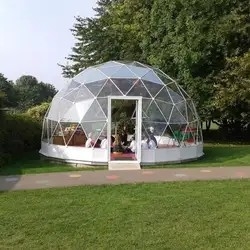 Logotipo personalizado luxo geodésico dom Glamping tenda exterior impermeável