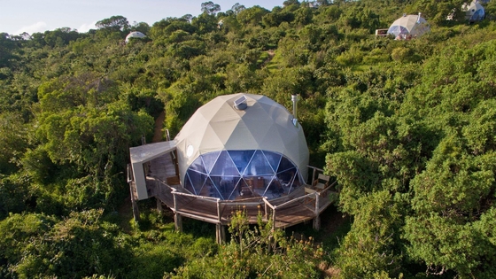 Hotel Tenda de Cúpula de Ar Inflável Camping à prova d'água Com Banheiro