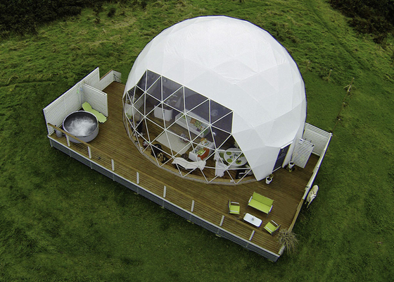 Hotel Tenda de Cúpula de Ar Inflável Camping à prova d'água Com Banheiro