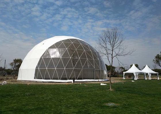 Tenda de dom geodésico para acampamento inflável exterior