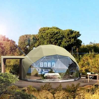 Tenda de dom geodésico para acampamento inflável exterior