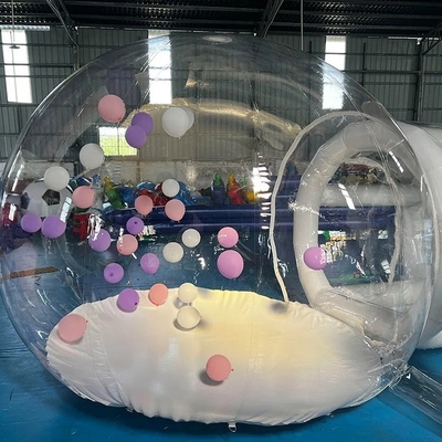 Hotel Outdoor Party Kids Inflatable Bubble House Tenda Lodge para evento de festa