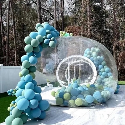 Hotel Outdoor Party Kids Inflatable Bubble House Tenda Lodge para evento de festa