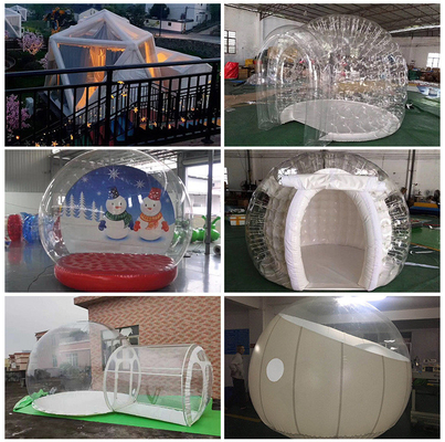 Acampamento Casa de bolhas inflável exterior Cúpula transparente clara