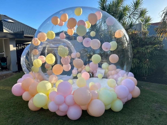 Acampamento Casa de bolhas inflável exterior Cúpula transparente clara