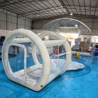 Casa de diversão gigante clara barraca de bolhas inflável cúpula de cristal iglu transparente