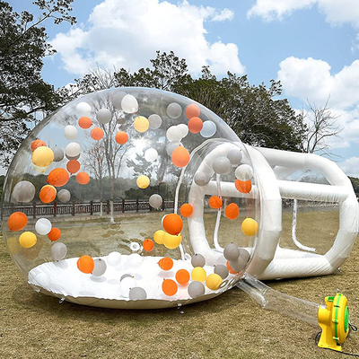 Túnel PVC Transparente Casa de Bolhas Inflável Camping Gigante