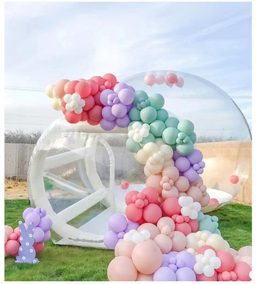 Túnel PVC Transparente Casa de Bolhas Inflável Camping Gigante