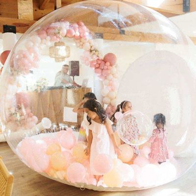Evento PVC transparente Balão claro Casa de salto Glamping Dome Tenda