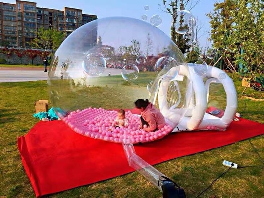 Evento PVC transparente Balão claro Casa de salto Glamping Dome Tenda