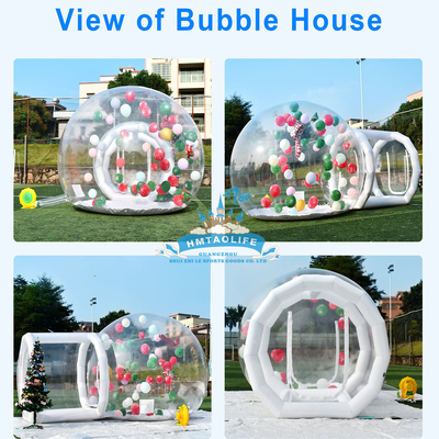 Casa de bolhas gigante inflável ao ar livre Casa de balões de festa de cúpula de cristal