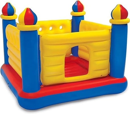 Casa de salto personalizada inflável castelo branco para crianças