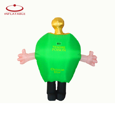 Logotipo de boneca inflável de desenhos animados 3D personalizado em PVC