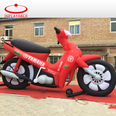 Motocicleta off-road inflável personalizada gigante para publicidade inflável ao ar livre