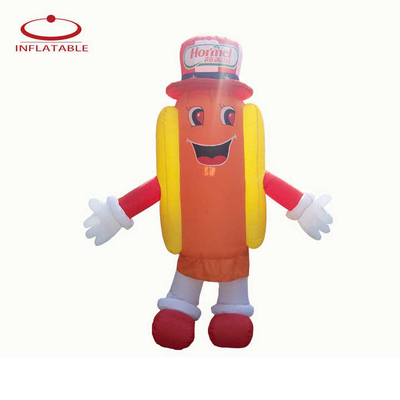 Logotipo personalizado Balão inflável de boneca de desenho animado 3D de PVC gigante para venda