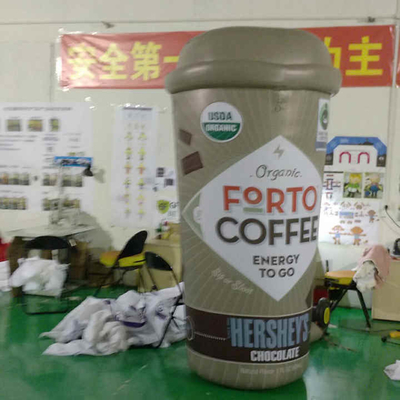 Promocional Eventos Gigantes Personalizados Personagens OEM Taça de Café Inflável Balão Publicitário
