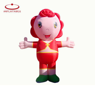 Mascote de desenhos animados 3D inflável