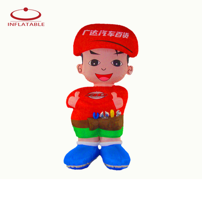 Mascote de desenhos animados 3D inflável