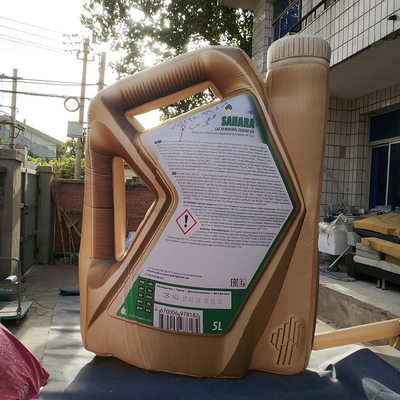 Modelo de garrafa de óleo de motor inflável para publicidade
