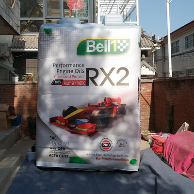 Modelo de garrafa de óleo de motor inflável para publicidade