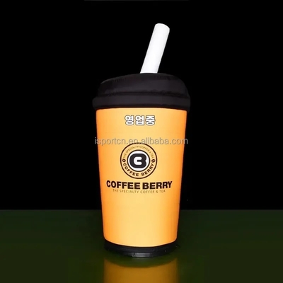 Publicidade personalizada Gigante copo de garrafa inflável para promoção evento garrafa de leite chá chá ganhar garrafa de chá pode inflável