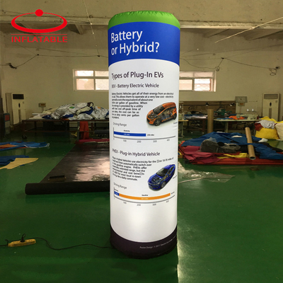 Modelo de cilindro de pilar inflável de publicidade gigante personalizado Fábrica de OEM Balão de coluna inflável de marca tubo de ar inflável