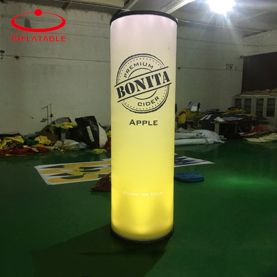 Modelo de cilindro de pilar inflável de publicidade gigante personalizado Fábrica de OEM Balão de coluna inflável de marca tubo de ar inflável
