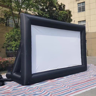 Personalizado Outdoor Gigante inflável terra 16X9Ft tela inflável para Reproduzir um filme