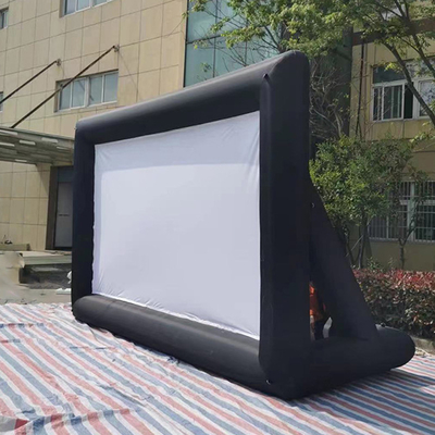 Personalizado Outdoor Gigante inflável terra 16X9Ft tela inflável para Reproduzir um filme