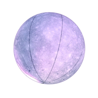 LED PVC Branco Impermeável Balão Lunar Grande Inflável Publicidade