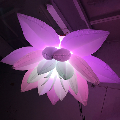 Publicidade Inflável Luz LED Impressão UV Gigante Com Diferentes Cores E Logotipo