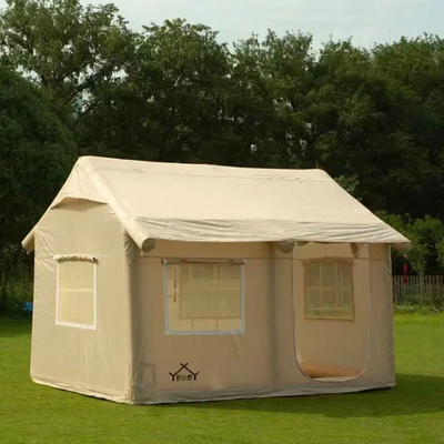 Fábrica Custom Multi Pessoas Grande Luxo Camping Tent Air Família Outdoor Casa Inflável Tent House Inflável Tent Camping