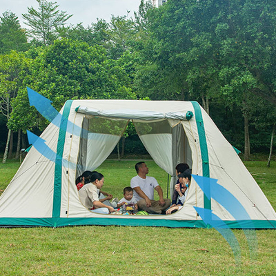 Quente Quatro estações 10 pessoas Inverno impermeável ao ar livre Hotel de luxo Deserto Pop Up Air Tent Tenda de acampamento inflável para 8 pessoas