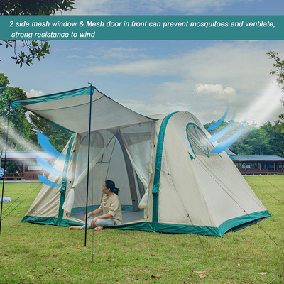 Quente Quatro estações 10 pessoas Inverno impermeável ao ar livre Hotel de luxo Deserto Pop Up Air Tent Tenda de acampamento inflável para 8 pessoas