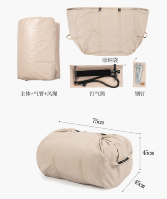 Impermeável Luxo personalizado Camping Tent Air Família Outdoor Inflatable House Tent House Inflatable Beach Tent Camping