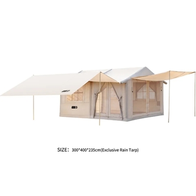 Tenda inflável para família ao ar livre 5-8 pessoas Tenda de acampamento à prova d'água Oxford para piqueniques e caminhadas