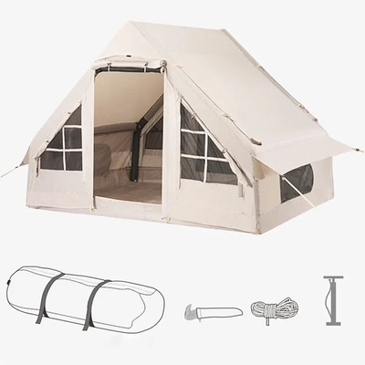 Acampamento ao ar livre Casa inflável Tenda de lona ou parte da família de Oxford Tendas para 3-4 pessoas