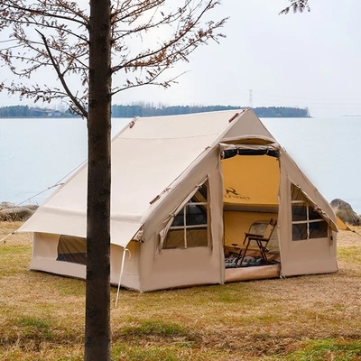 Acampamento ao ar livre Casa inflável Tenda de lona ou parte da família de Oxford Tendas para 3-4 pessoas