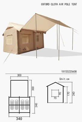 preço de venda por atacado de fábrica logotipo personalizado de luxo impermeável inflável tenda de acampamento