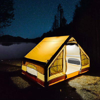 Tenda de acampamento inflável e hermética