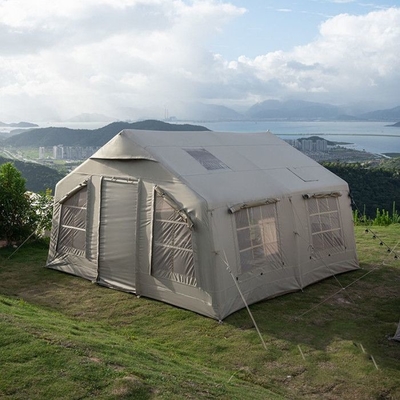 Tenda de acampamento inflável ao ar livre Tenda impermeável de tecido de Oxford
