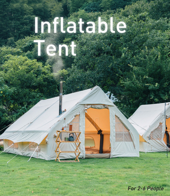 Air Family Tenda de acampamento inflável tela personalizada de poliéster de luxo