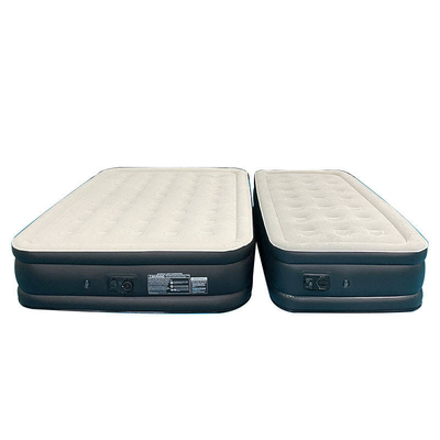Venda a quente de PVC portátil Flocking Cama de ar de camada dupla colchões de ar infláveis