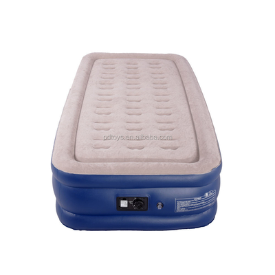 Eletrônico Inflação colchão de ar venda quente Blow Up Air Bed Soft Plush Flocking Mattress Durável Automático