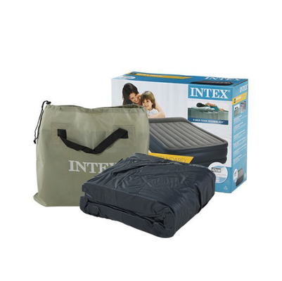 Eletrônico Inflação colchão de ar venda quente Blow Up Air Bed Soft Plush Flocking Mattress Durável Automático