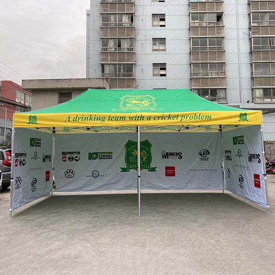 20 pés de alumínio exterior Hexagonal Up Tent Pop Up Canopy, Folding Gazebo Tent 3X3M, 3X6M tamanho