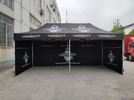 20 pés de alumínio exterior Hexagonal Up Tent Pop Up Canopy, Folding Gazebo Tent 3X3M, 3X6M tamanho